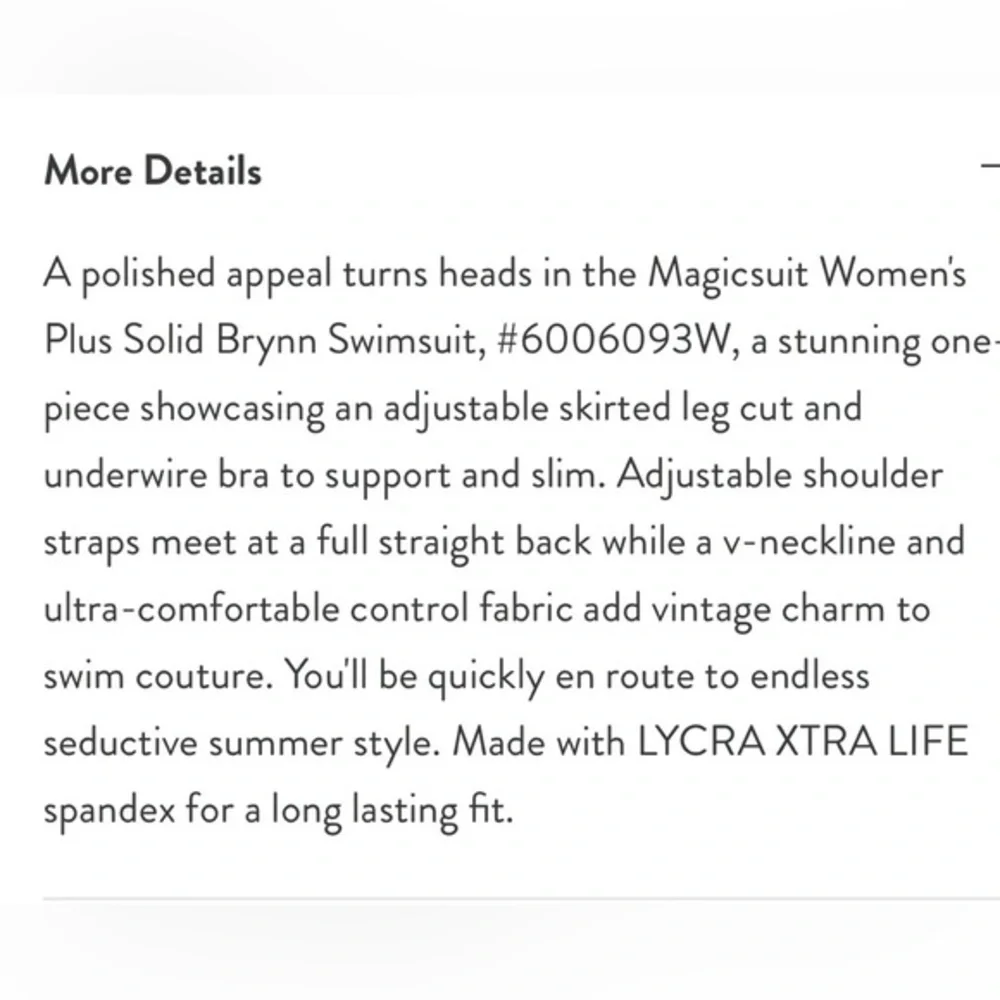 MAGICSUIT NWT $194‎ Plus Size Brynn Swim Dress swimsuit 18w